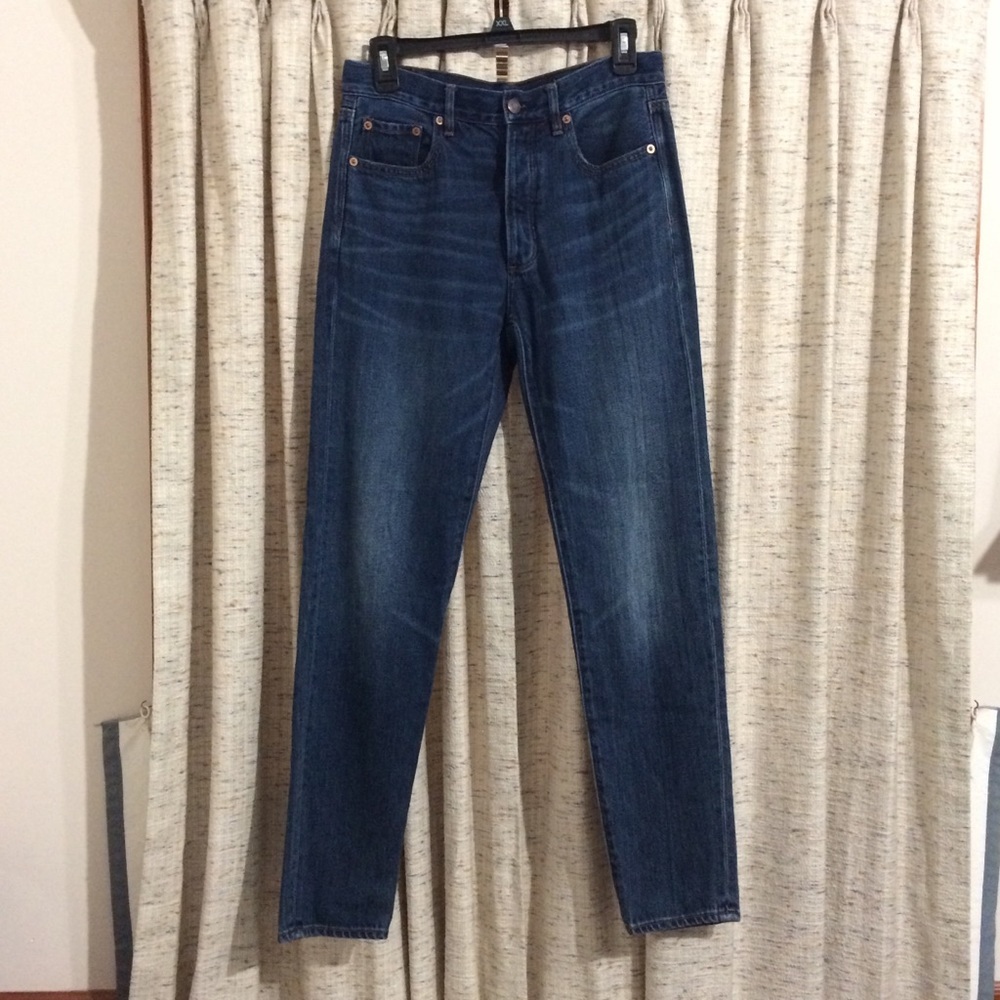 American Eagle Hi-Rise Button Fly Girlfriend Jeans
